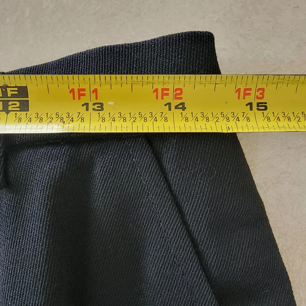 Pendleton VTG Black Wool Pencil Skirt 12 Made USA Timeless Professional Career